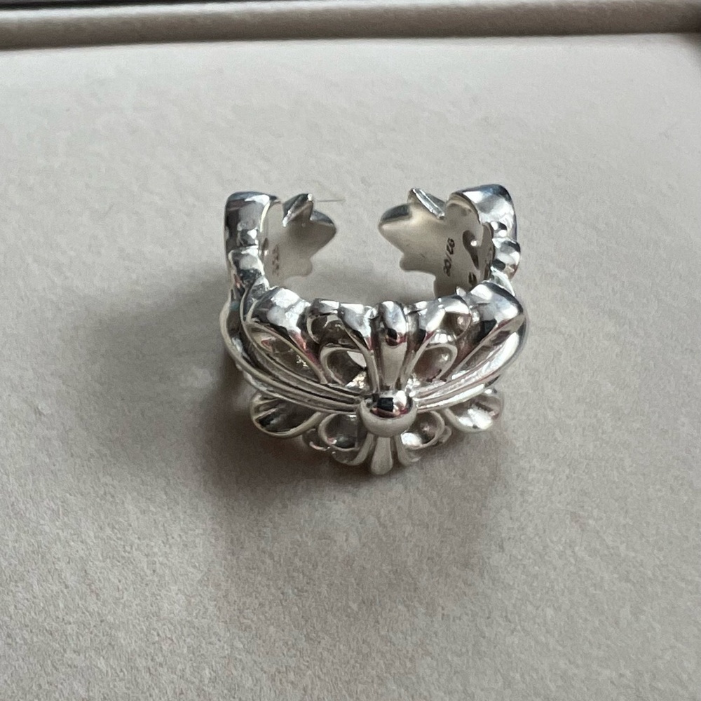 Chrome Hearts Double Floral Ring Men Size 7
